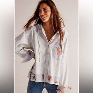 Free People “About to Slide” Hoodie Shirt